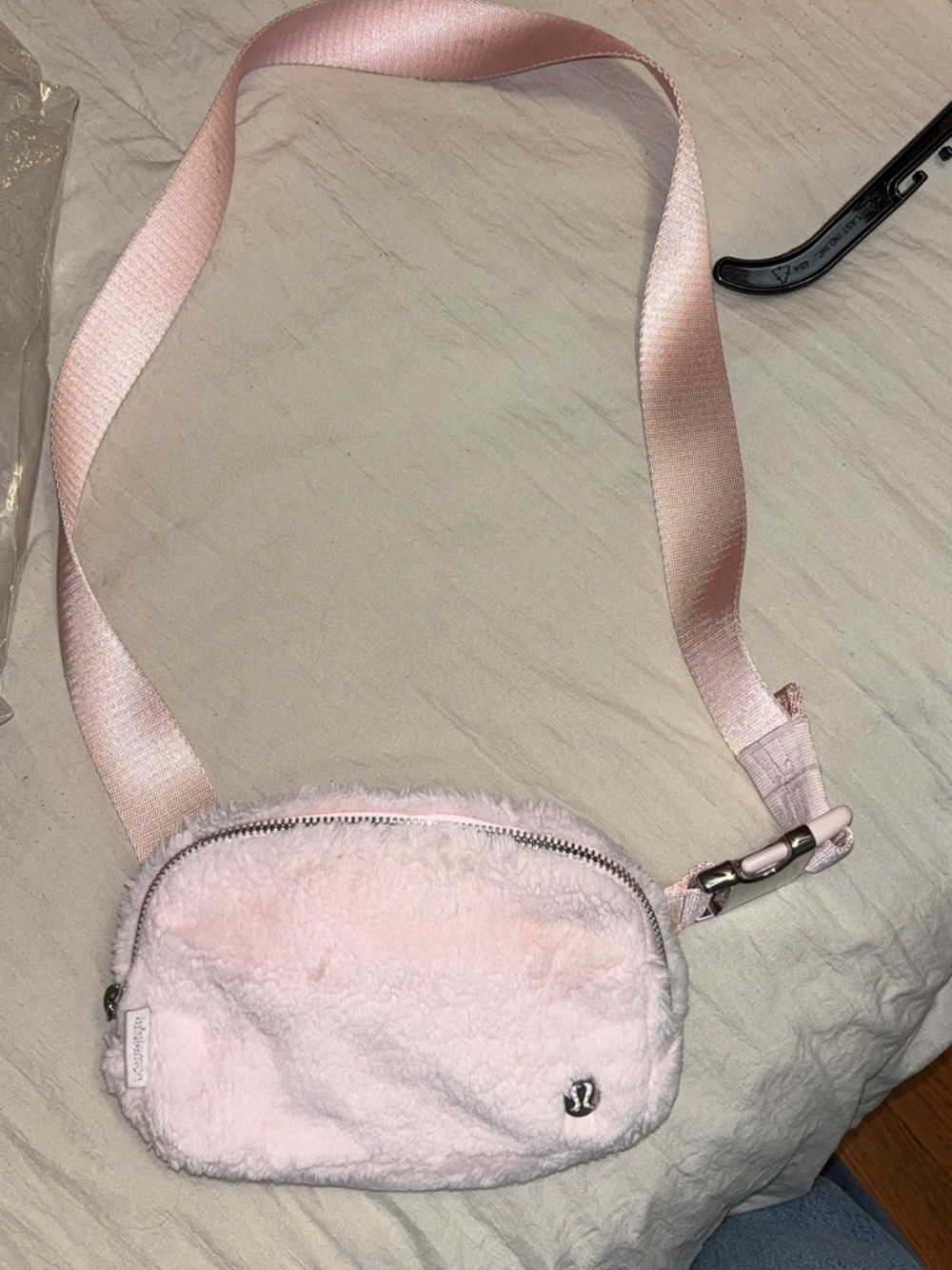 lululemon athletica Pink Fuzzy Crossbody Bag